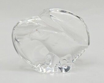 Vintage Steuben Eagle Hand Cooler/Paperweight Crystal Art Glass
