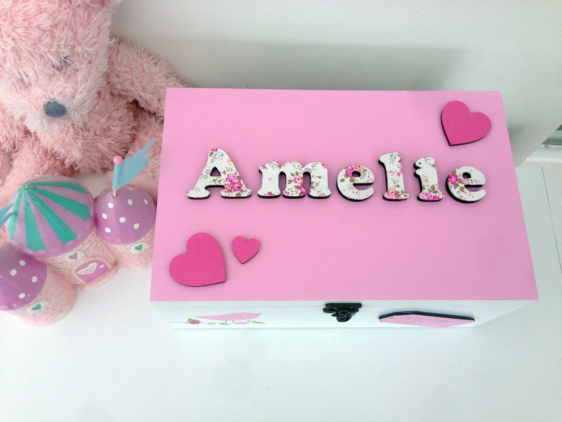 Personalised Baby Memory Box Customized Keepsake Box New Etsy