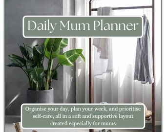 Mum Planner Bundle | Daily, Weekly, Self-Care (PDF Download)