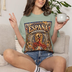 T-shirt Spagna Coppa del Mondo 2026 / Vintage España La Furia Roja
