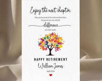Retirement Gift 2026, Personalized Retirement Gift for Coworker, Enjoy The Next Chapter, Officially Retired Gift For Him Her