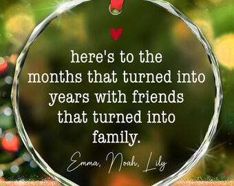 Personalized Friend Christmas Ornament, Friendship Ornaments for Bestie Group, Custom Soul Sister Friend Gift