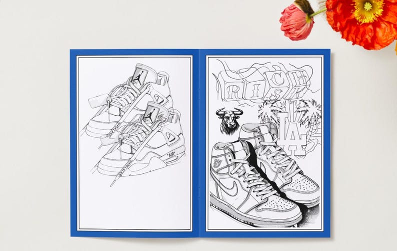 Trainer Colouring In Printable Trainer Colouring Booklet - Etsy