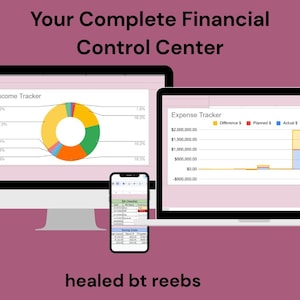 Monthly Budget Planner, Google Sheets & Printable PDF , Expense Tracker, Savings and Debt Organizer