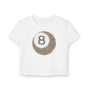 Leopard Print 8 Ball Baby Tee