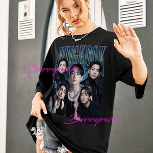 Jungkook Black Shirt - Etsy