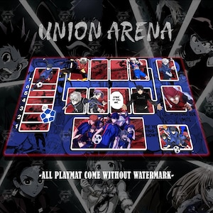 Union Arena Playmat – blue lock Vibes | 24x14&quot; Gaming Mat | Otaku Desk Setup | Anime Mouse Pad Gift