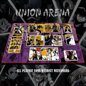 Union Arena Playmat – bleach Vibes | 24x14&quot; Gaming Mat | Otaku Desk Setup | Anime Mouse Pad Gift