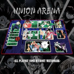 Union Arena Playmat – yu yu hakusho Vibes | 24x14&quot; Gaming Mat | Otaku Desk Setup | Anime Mouse Pad Gift