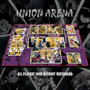 Union Arena Playmat – hunter x hunter Vibes | 24x14&quot; Gaming Mat | Otaku Desk Setup | Anime Mouse Pad Gift