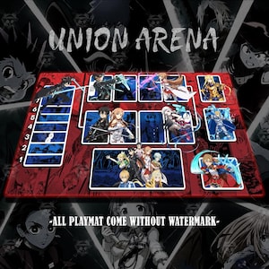 Union Arena Playmat – sword art online Vibes | 24x14&quot; Gaming Mat | Otaku Desk Setup | Anime Mouse Pad Gift