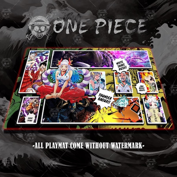 One Piece Playmat – Yamato Vibes | 24x14" Gaming Mat | Otaku Desk Setup | Anime Mouse Pad Gift