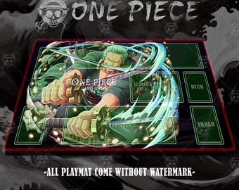 One Piece Playmat – zoro Vibes | 24x14" Gaming Mat | Otaku Desk Setup | Anime Mouse Pad Gift