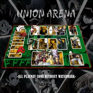 Union Arena Playmat – one punch man Vibes | 24x14&quot; Gaming Mat | Otaku Desk Setup | Anime Mouse Pad Gift
