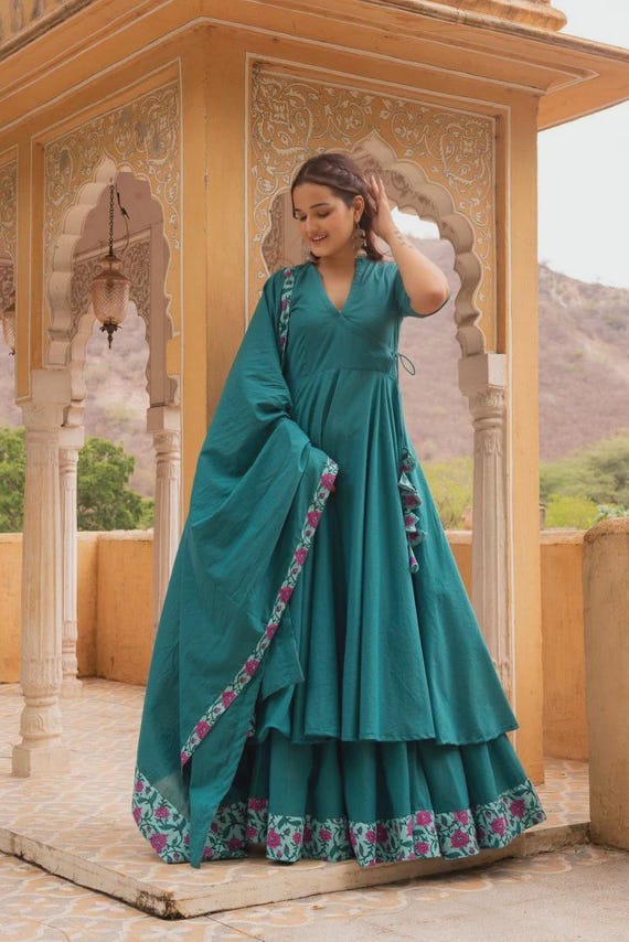 cotton angrakha dress Sephora" Cotton Angrakha Dress  The Ethnic Label
