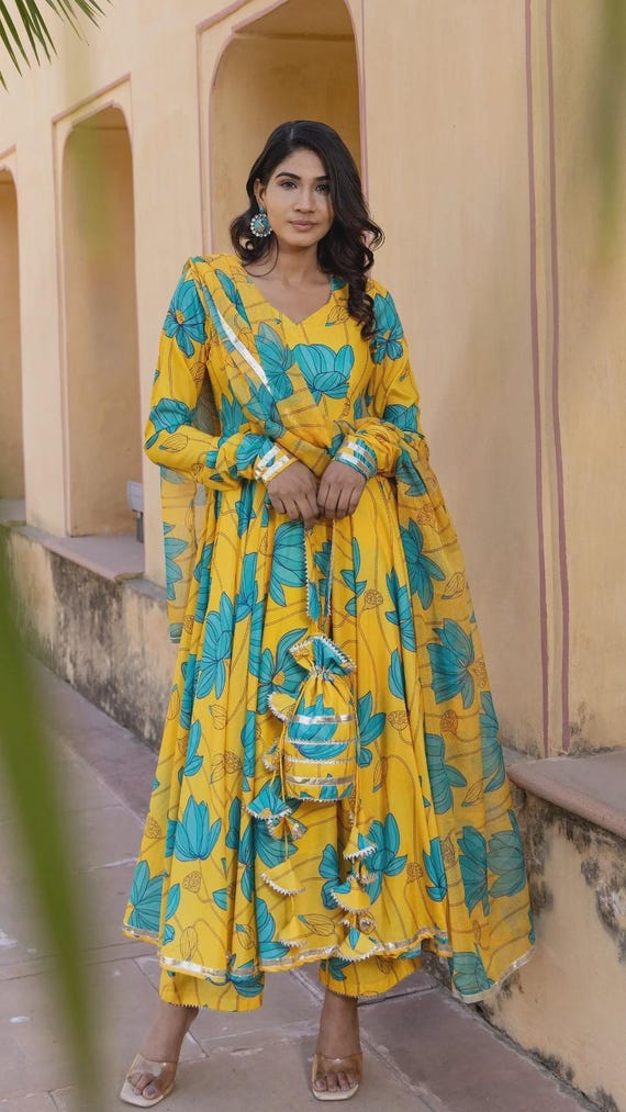 anarkali dress for birthday Beautiful Anarkali Dress Gown , Silk Dress, Indian Party Wear, Pakistani Suit,Readymade Designer Gown Dress,Latest Indian Dresses