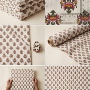 Multi Color Bundles Fabric Hand Block Printed Floral Fabric Indian 100% Cotton Quilting Fabric Summer Dressmaking Fabric By The Yard