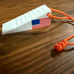 Firefighter wedge door chock. customizable! Free shipping!