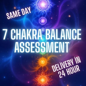 Lectura personalizada de chakras: evaluación del equilibrio energético y consejos de sanación (Descarga PDF)