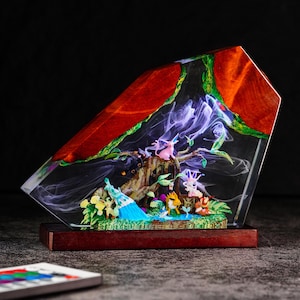 Eeveelution, Eevee, espeon, umbreon, leafeon, glaceon, Sylveon, Jolteon, Flareon, Vaporeon, Resin lamp, pokemon gift, christmas gifts