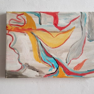 Oleo abstracto, Original, Pintura al oleo, Pintura Original. Recordando a de Kooning II por Morethanart. ENVIO GRATIS
