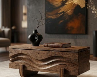 Jodhpur Atelier Wave Storage Bench | Reclaimed Wood Limited Edition Handcrafted