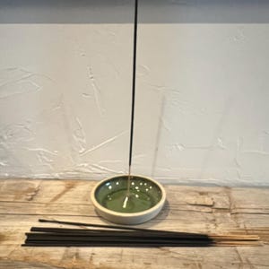 Handmade pottery incense burner
