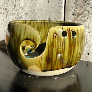 handmade ceramic yarn bowl
