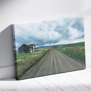 Open House – Printable Road Trip Photography, Nature Landscape Wall Art, Digital Download, Scenic Roadway Decor, Framed Road House