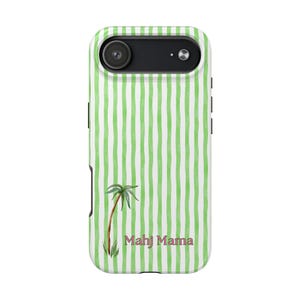 Mahjong Phone Case for Women Mahjong Social Club Mahj Mama Coastal Mahjong Gift Idea Preppy Phone Case Stripe Mahjong Accessory image 5