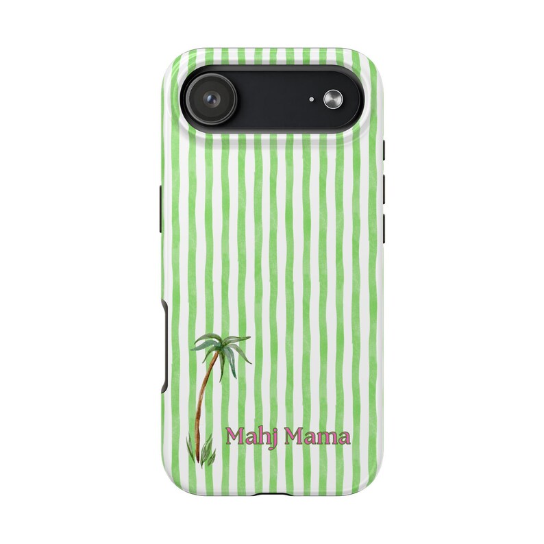 Mahjong Phone Case for Women Mahjong Social Club Mahj Mama Coastal Mahjong Gift Idea Preppy Phone Case Stripe Mahjong Accessory image 5