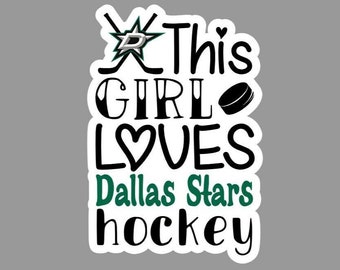 This Girl LOVES HOCKEY Sticker