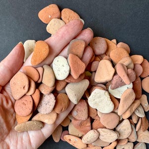 Bulk Sea Terracotta Shards | lot 50-150 pieces Beach Brick Pottery Pieces | Genuine Sea Pottery for Mosaic, Crafts, Jewelry Making