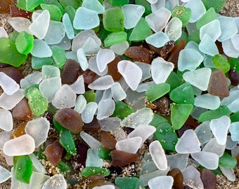 Assorted Colors Sea Glass Imitation-Tumbled Beach