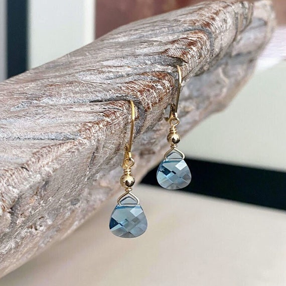 Aquamarine hotsell earrings etsy
