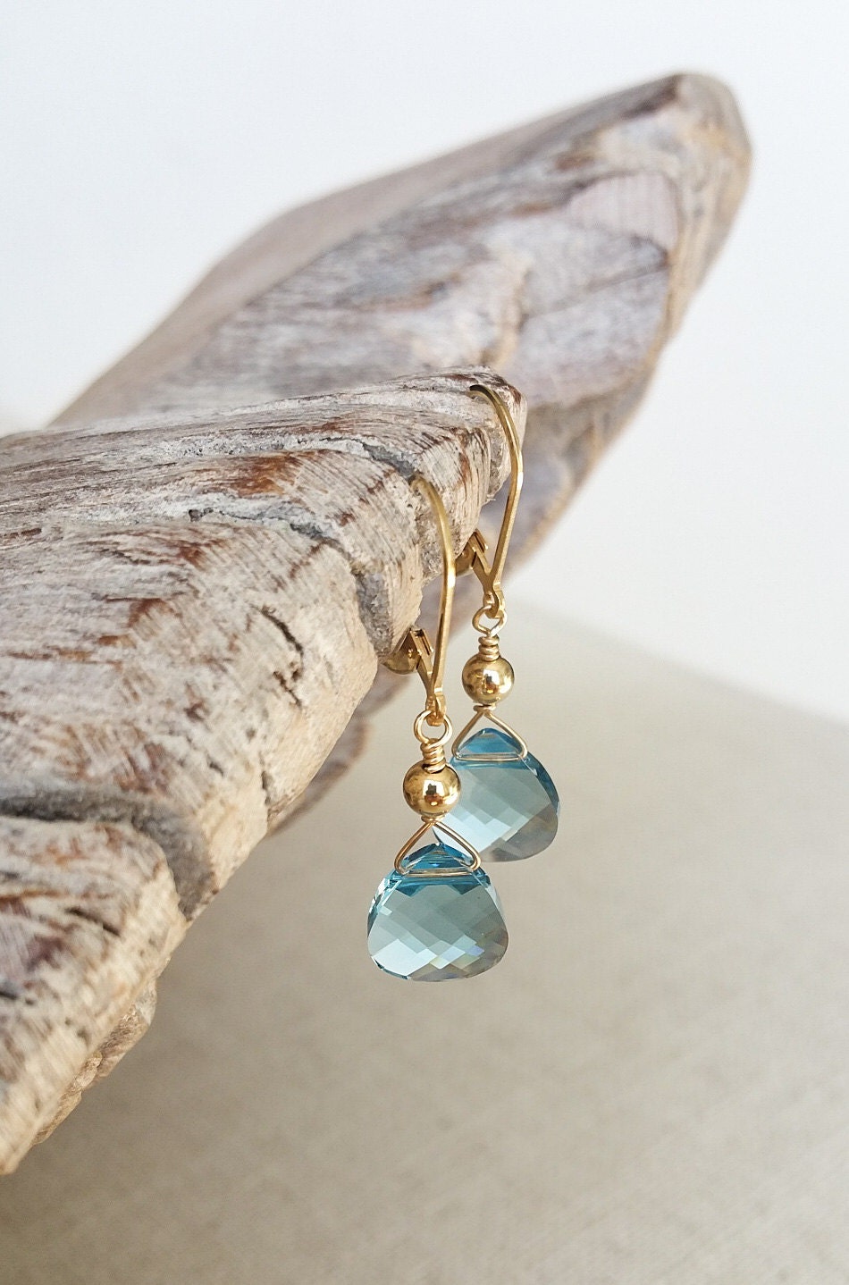 Aquamarine Earrings March Birthstone Aquamarine Jewelry | Etsy