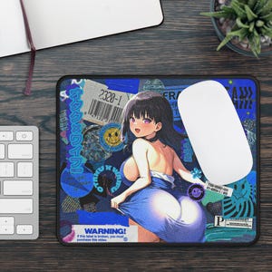 Luna waifu&quot;~ Anime-Inspired Gaming Mouse Pad, Gamer Gifts, Desk Accessories, Otaku x Waifu Merchandise,  Luna waifu Mouse Mat