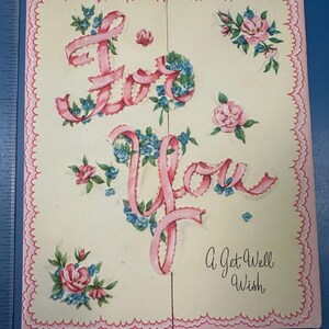 LIVRAISON GRATUITE : fleurs roses vintage et ruban avec ouverture de la porte néerlandaise Carte de voeux de rétablissement inutilisé | Éphémères | Lettre | Correspondant | Papeterie