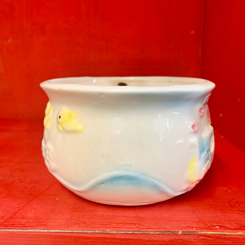 Vintage Kitsch Baby Flower Planter/vase With Animals A Ruben Etsy