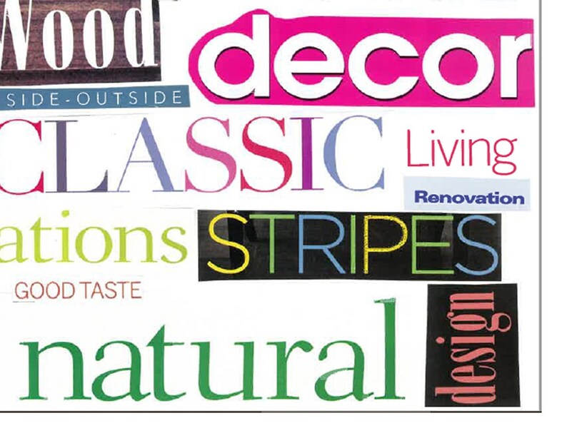 Magazine Collage Words: Vision Board Printable (digital Download) - Etsy