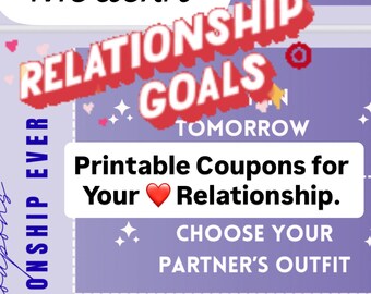 Printable Love Coupons for Couples: Romantic Gift, Spicy Fun (PDF Downloadable)