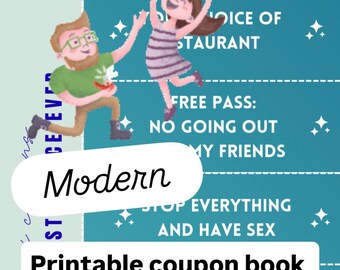 Love Coupons for Him: Romantic Printable Gift for Fiancé