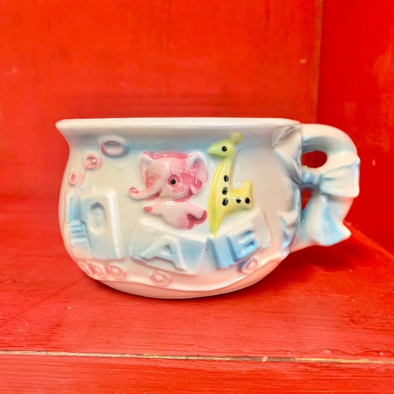 Vintage Kitsch Baby Flower Planter/vase With Animals A Ruben Etsy