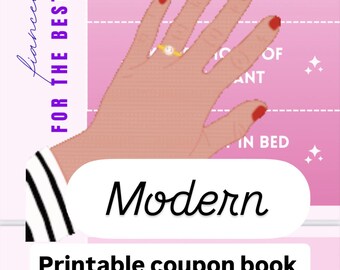 Love Coupons for Her: Romantic Printable Gift for Fiancée