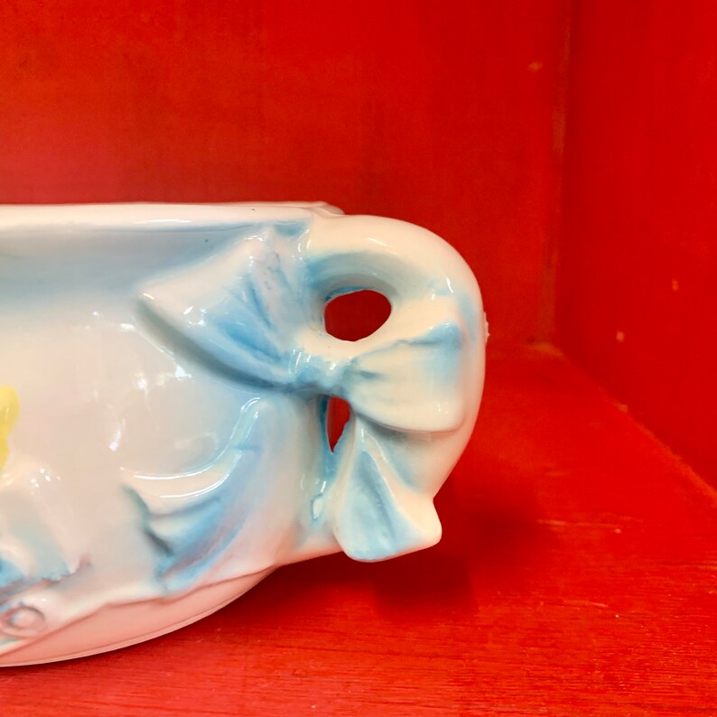 Vintage Kitsch Baby Flower Planter/vase With Animals A Ruben Etsy