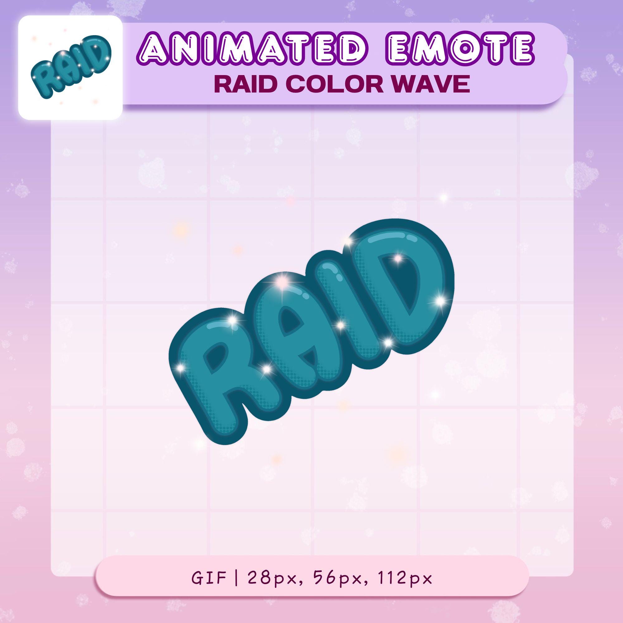 Animated RAID Emote, Color Wave Raid Emote Discord, Cyber Punk Twitch ...