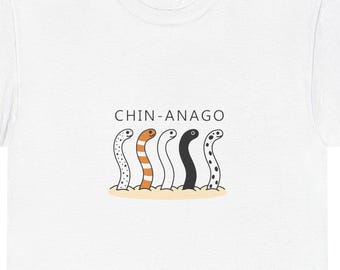Cute Garden Eel Family T-Shirt – Kawaii Ocean Animal Tee
