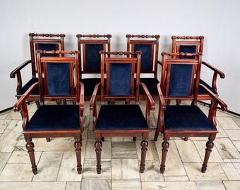 Een set van 7 eclectische stoelen van FAMEG Radomsko