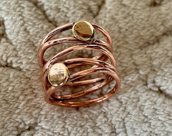 Handgefertigte Kupfer Ring