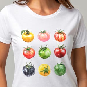 Tomato T-Shirt - Cottagecore Clothing Vegan Shirt, Gardener Foodie Tee, Fruit Vegetable Top